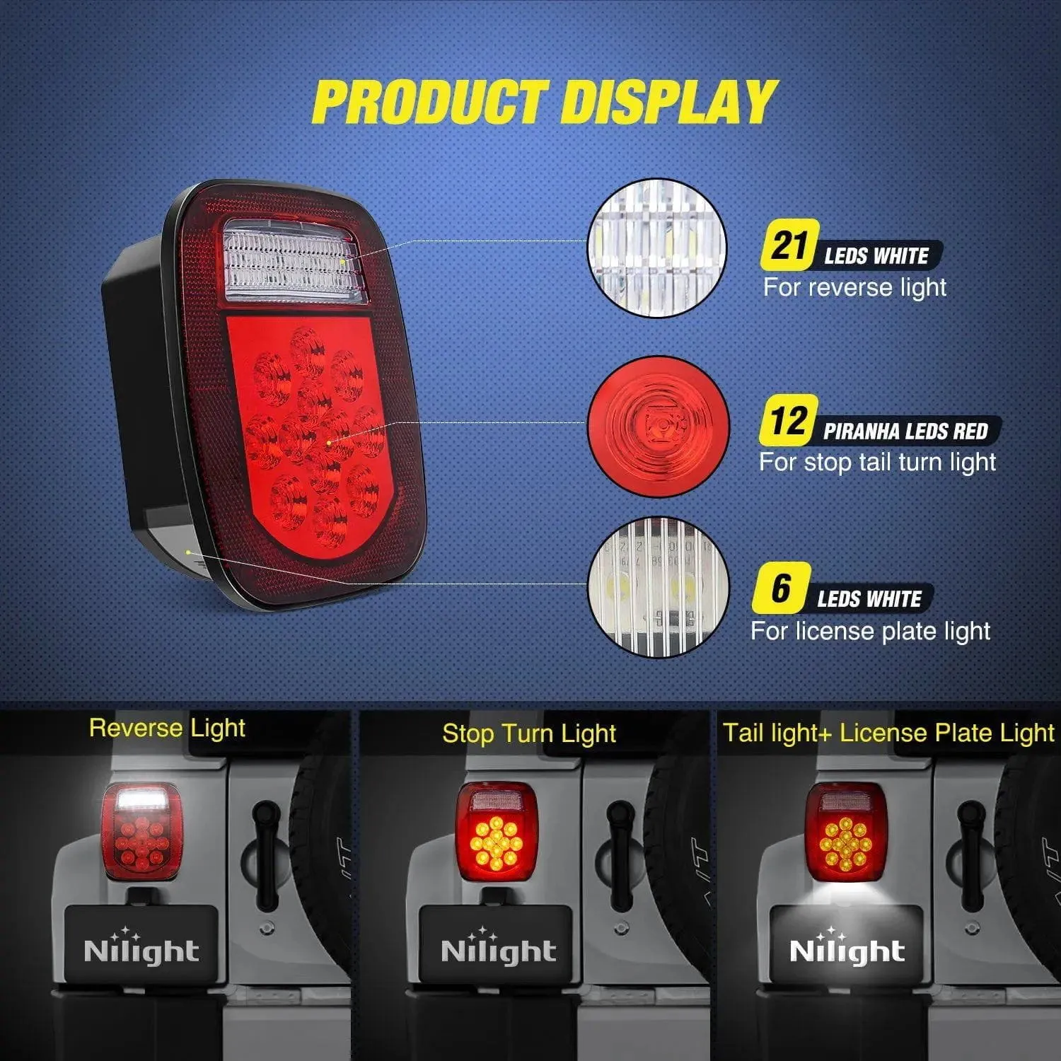 39 LEDs Stop Turn Tail Light