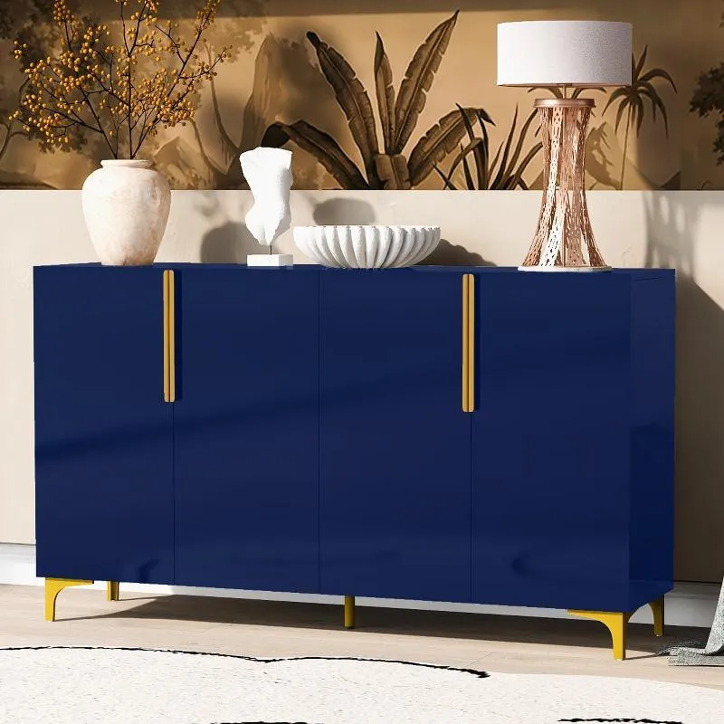 A Glossy Finish Light Luxury Storage