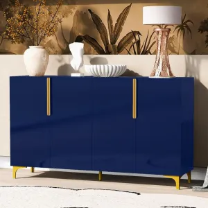 A Glossy Finish Light Luxury Storage