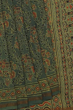 Ajrakh Chanderi Saree