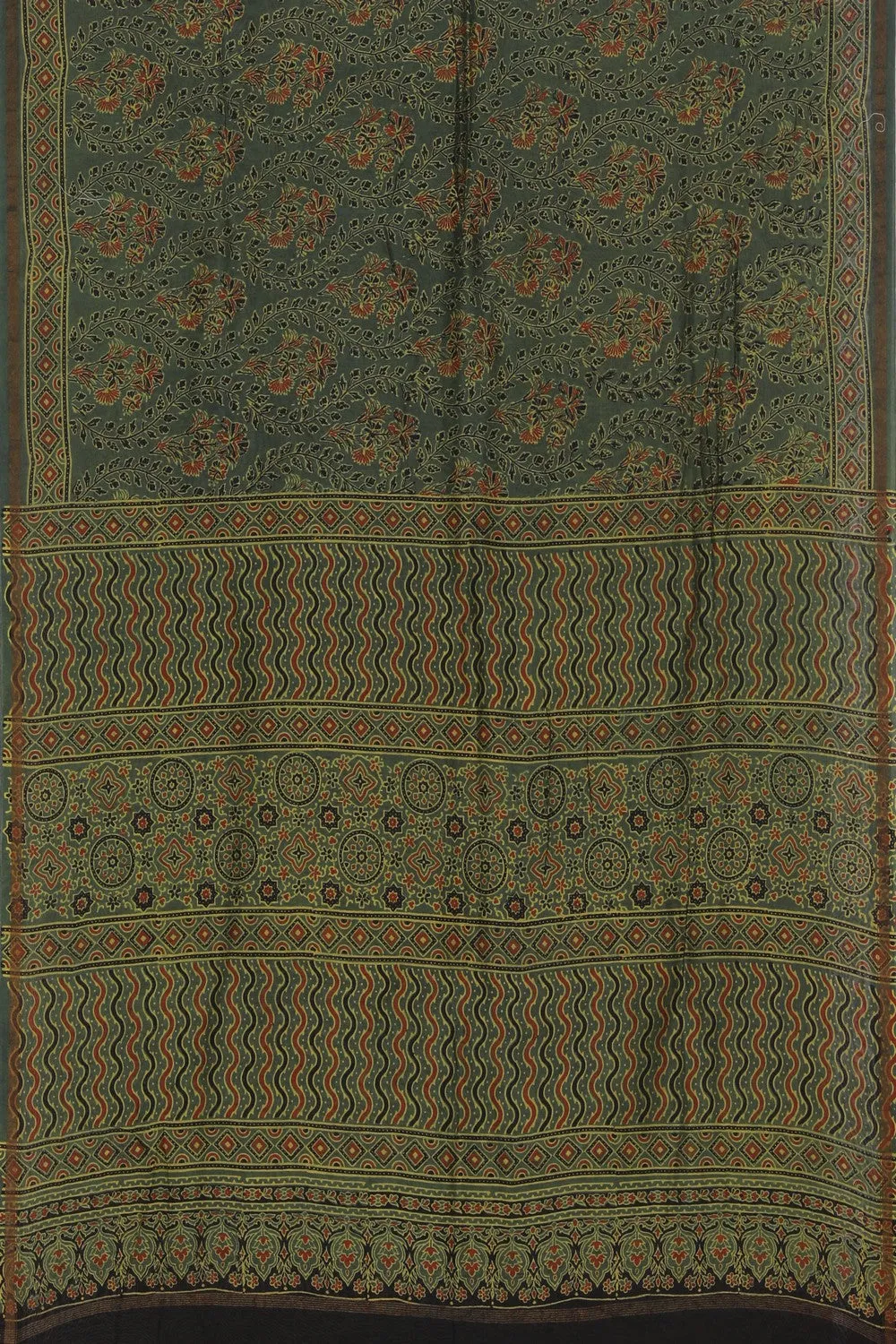 Ajrakh Chanderi Saree