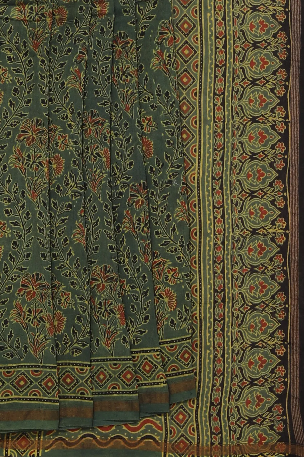 Ajrakh Chanderi Saree