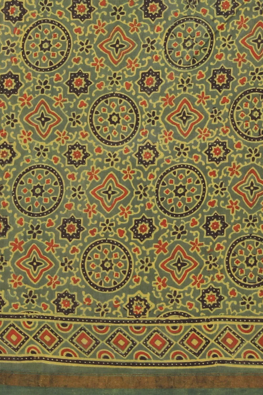 Ajrakh Chanderi Saree