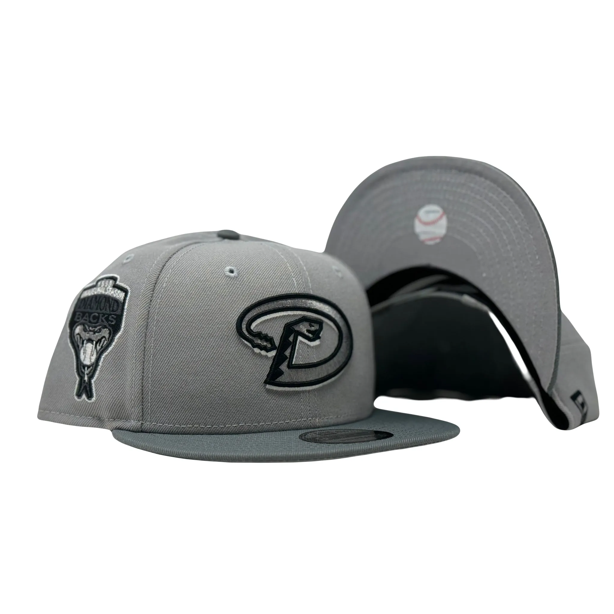 Arizona Diamondbacks 1998 Inaugural Season Gray 9Fifty New Era Snapback Hat