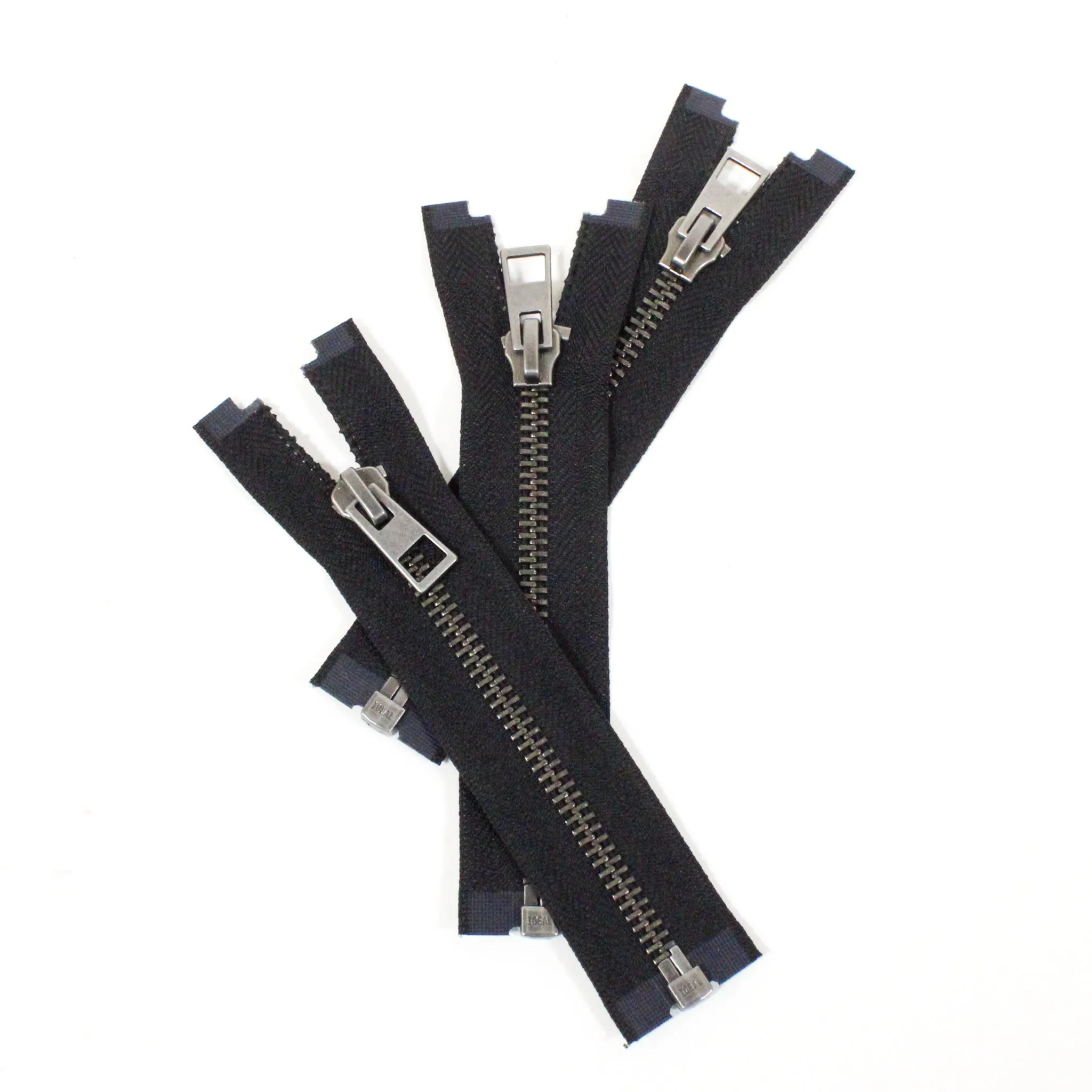 BLACK 6" METAL ZIPPER