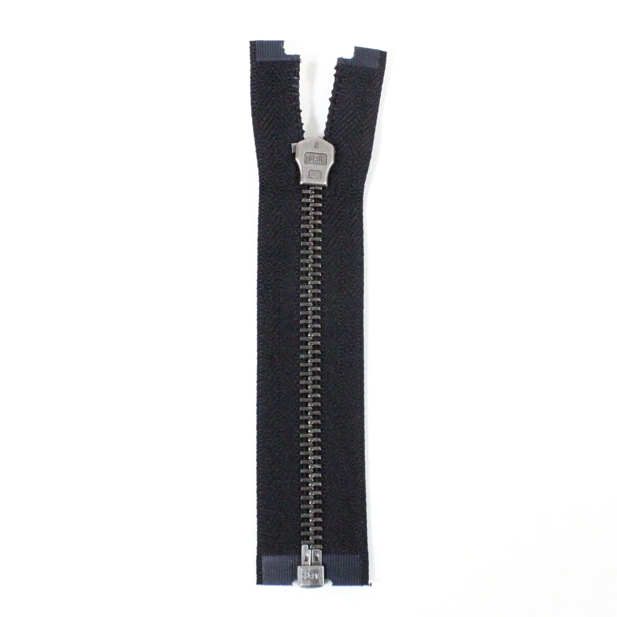 BLACK 6" METAL ZIPPER