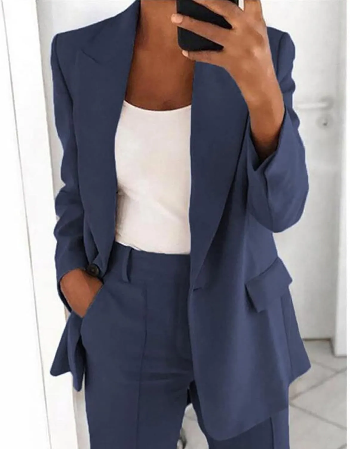 Blazers for Women Casual Long Sleeve Blazer Coat Dressy Work Jackets Professional Office Jacket Business Suit Jacket