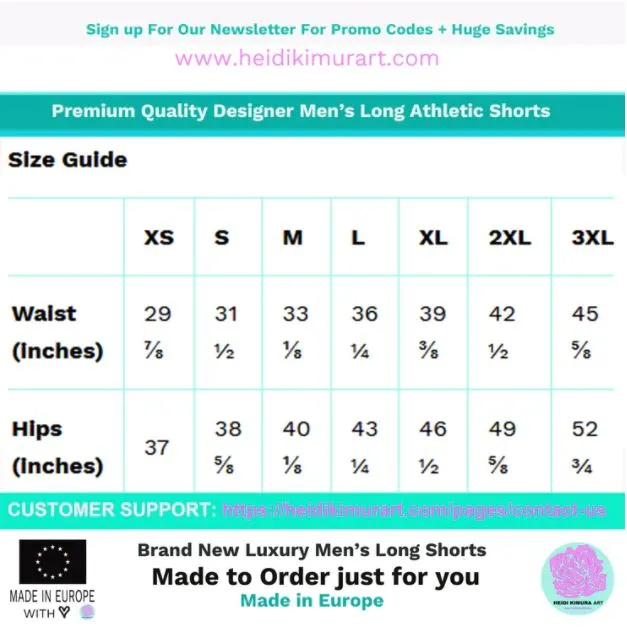 Blue Sunflower Men's Shorts, Floral Sunflower Print Premium Athletic Long Running Basketball Style Shorts For Men- Made in Europe