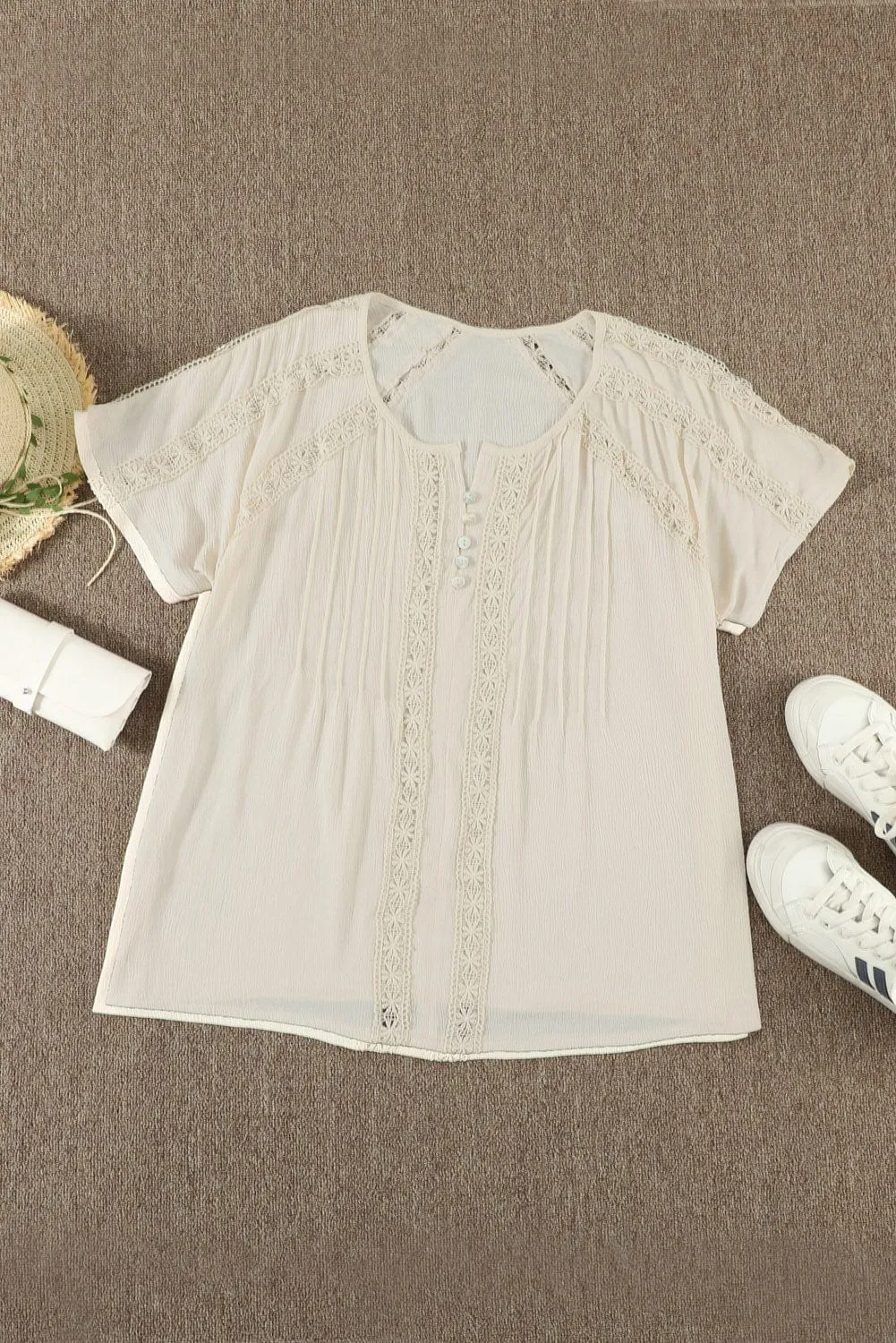 Bohemian Eyelet Shorts Set