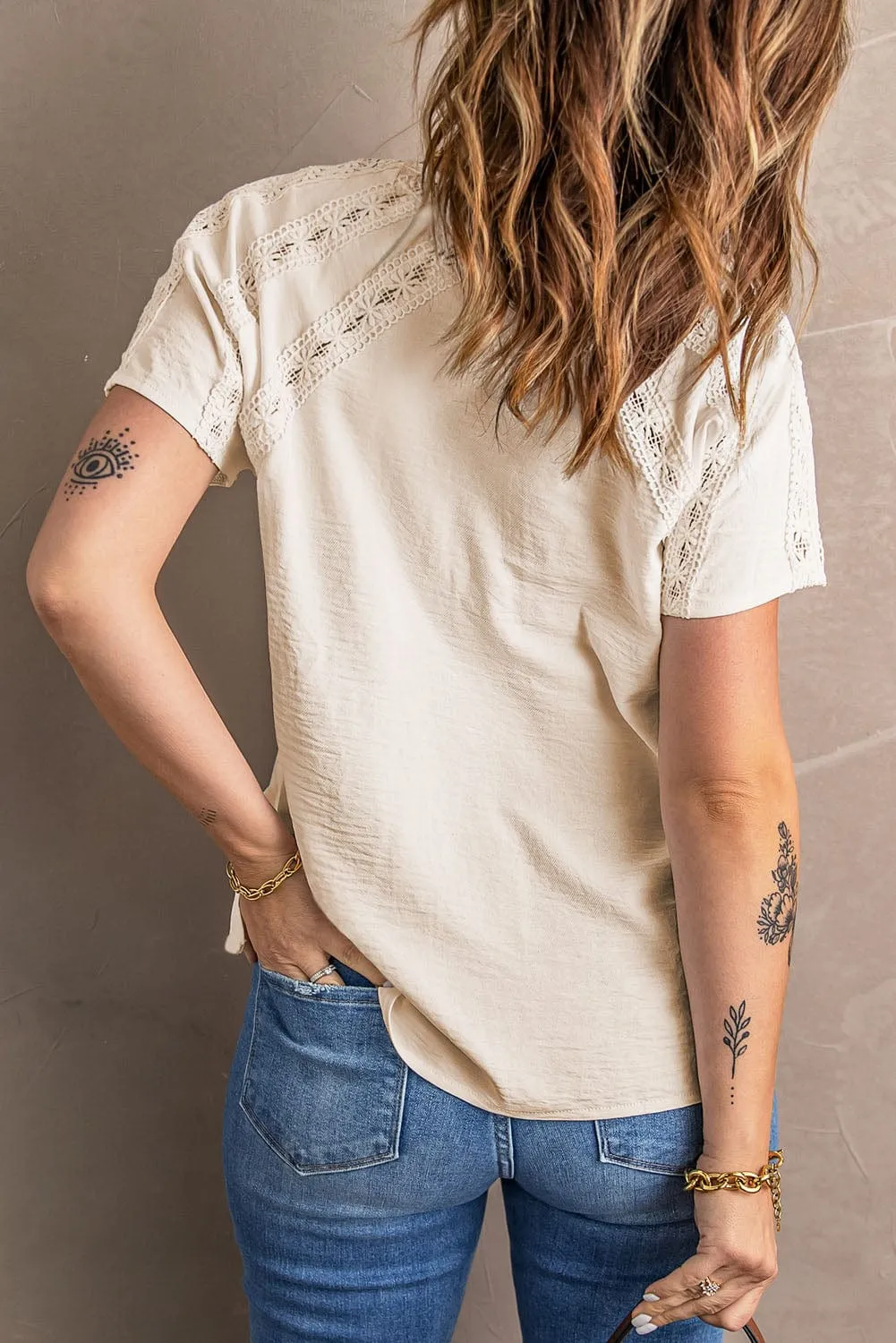 Bohemian Eyelet Shorts Set