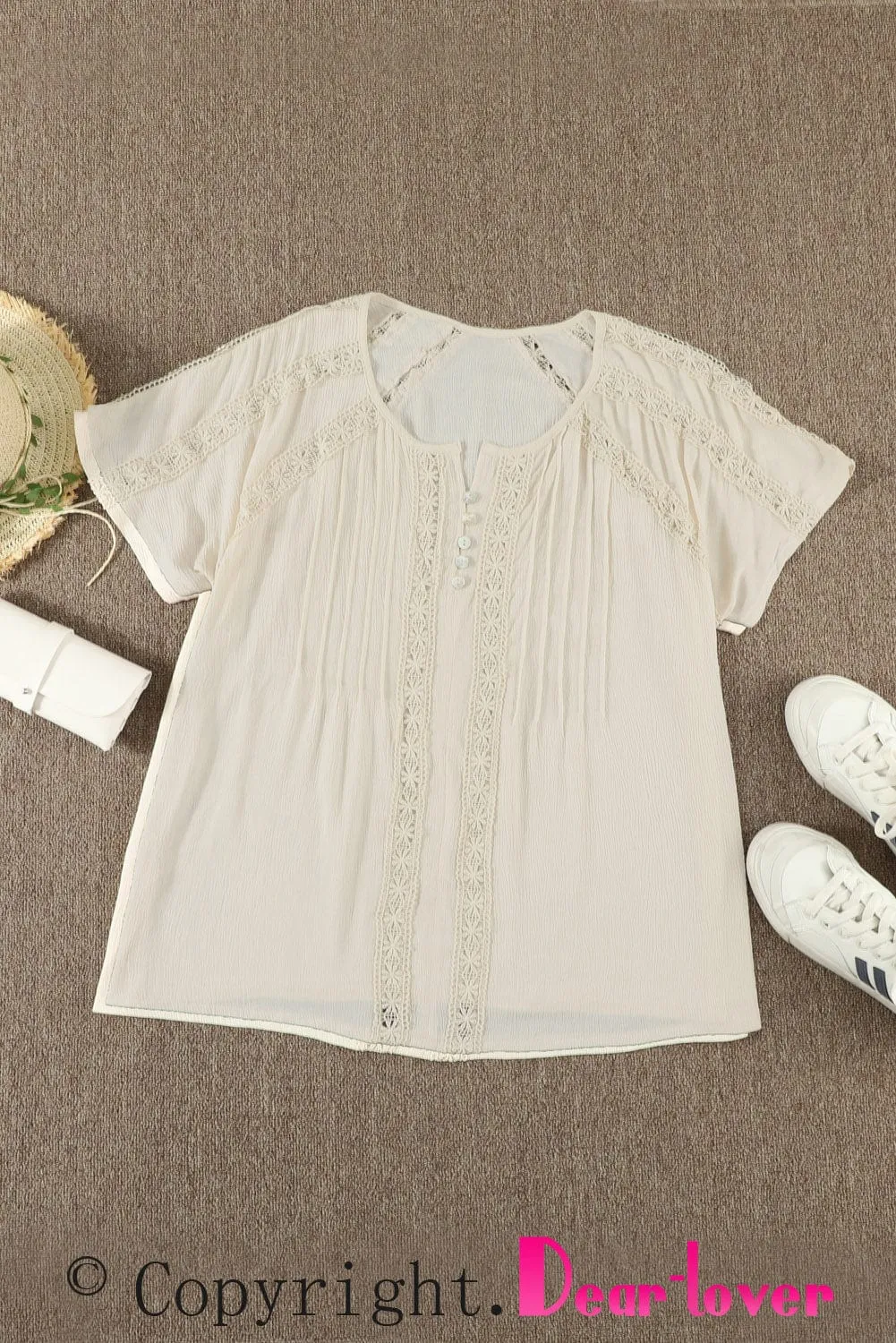 Bohemian Eyelet Shorts Set