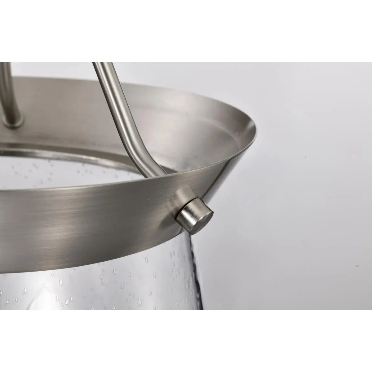 Boliver 12 in. 3 lights Pendant Light Brushed Nickel Finish