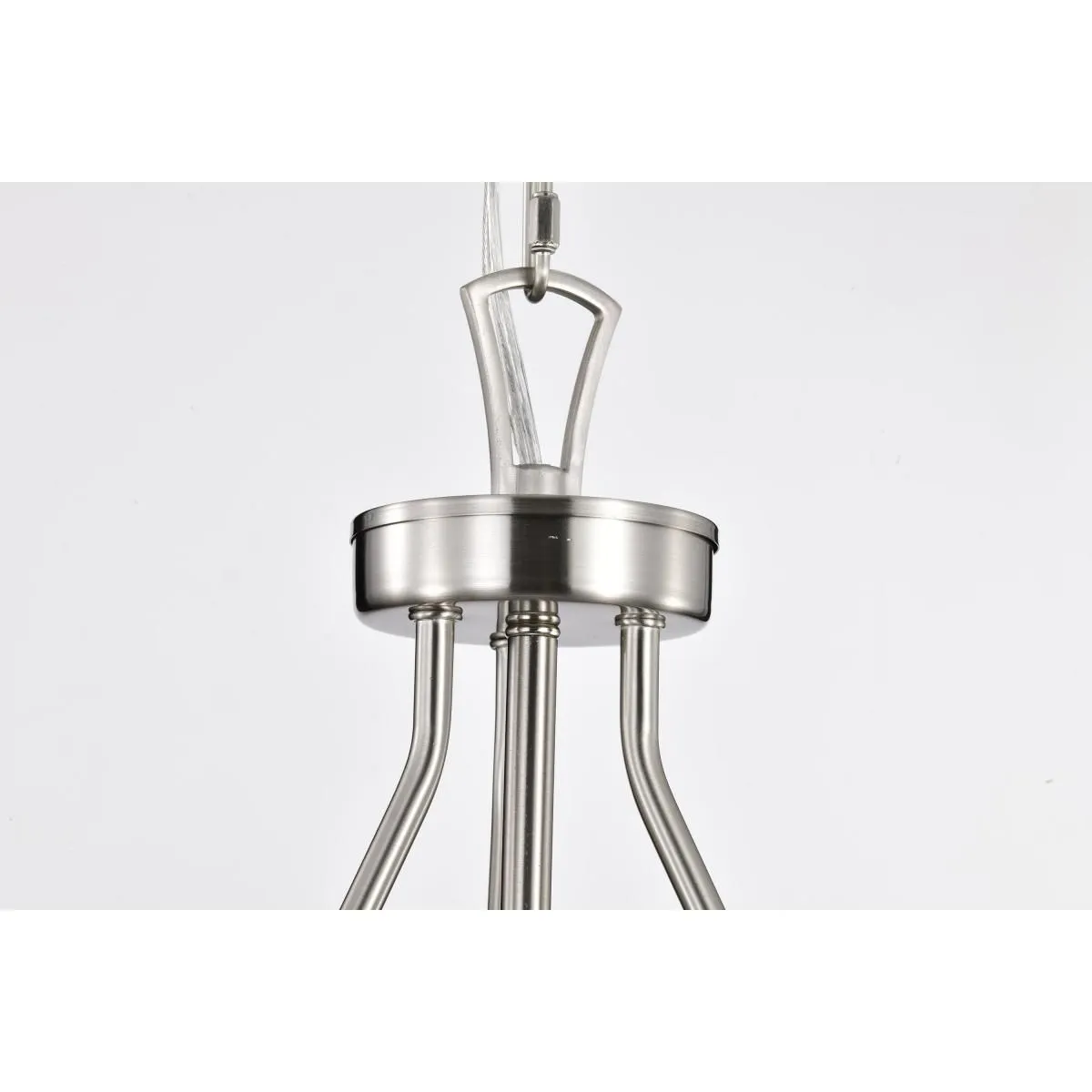 Boliver 12 in. 3 lights Pendant Light Brushed Nickel Finish