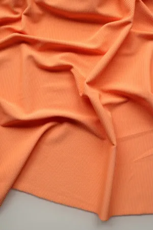 Cantaloupe Ribbed Polyester Spandex Tricot
