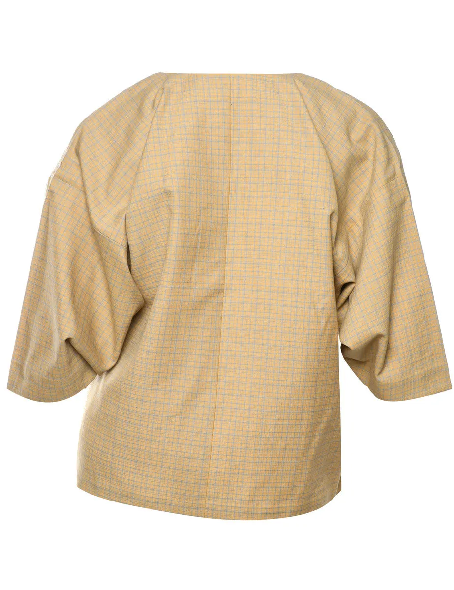 Checked Kimono - L