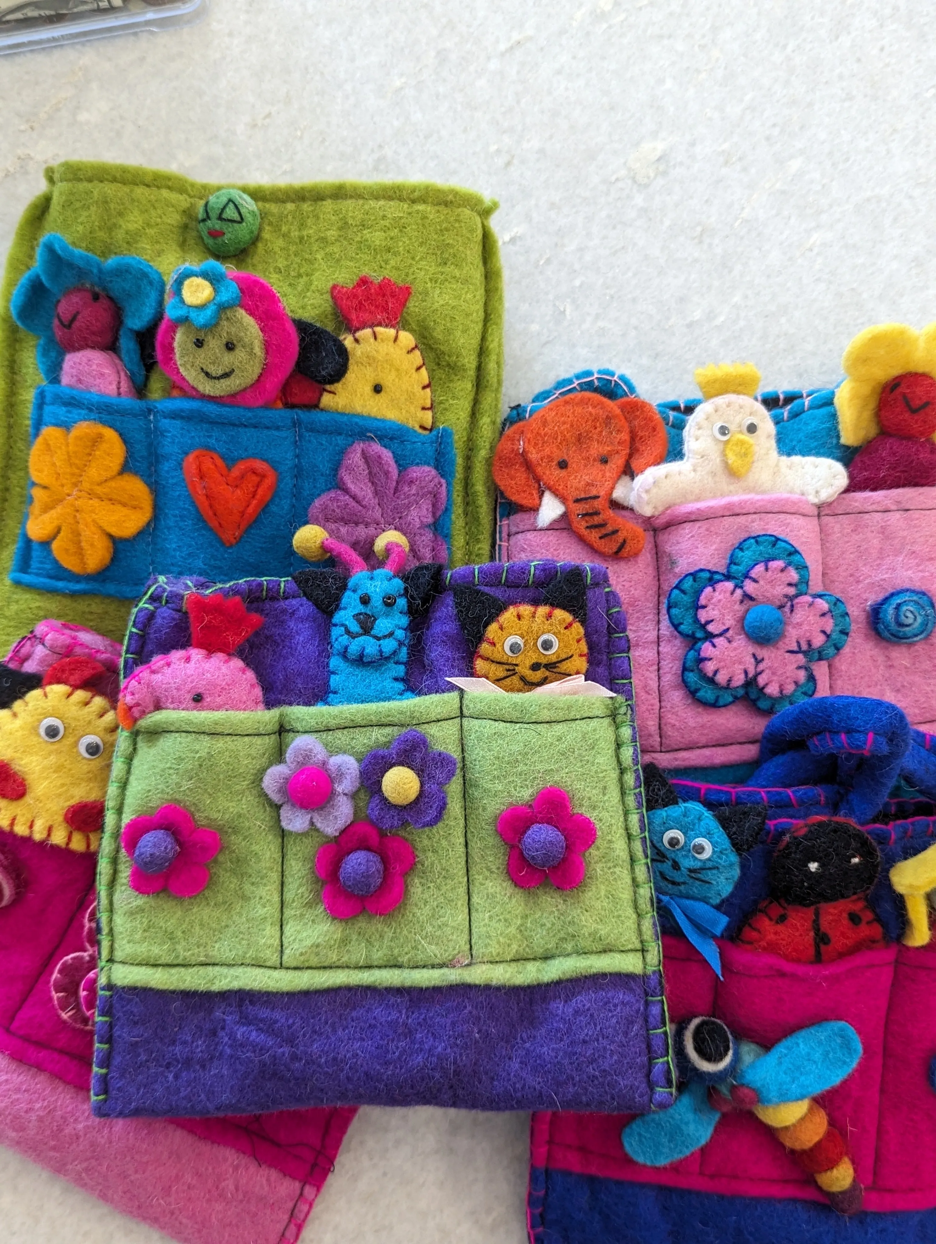 Children's Felted Wool Purses/Bags (Multiple Styles)