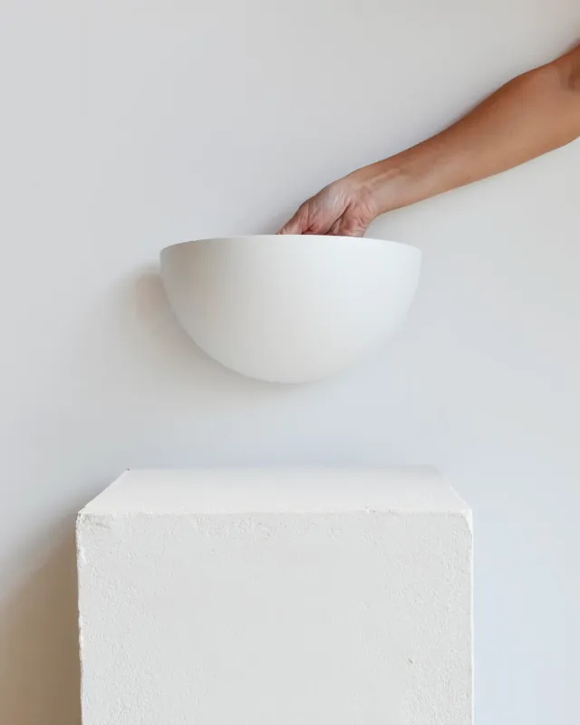 Contemporary Plaster Wall Light
