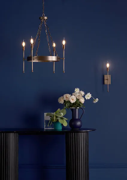 David Hunt Durrell Wall Light Solid Antique Brass