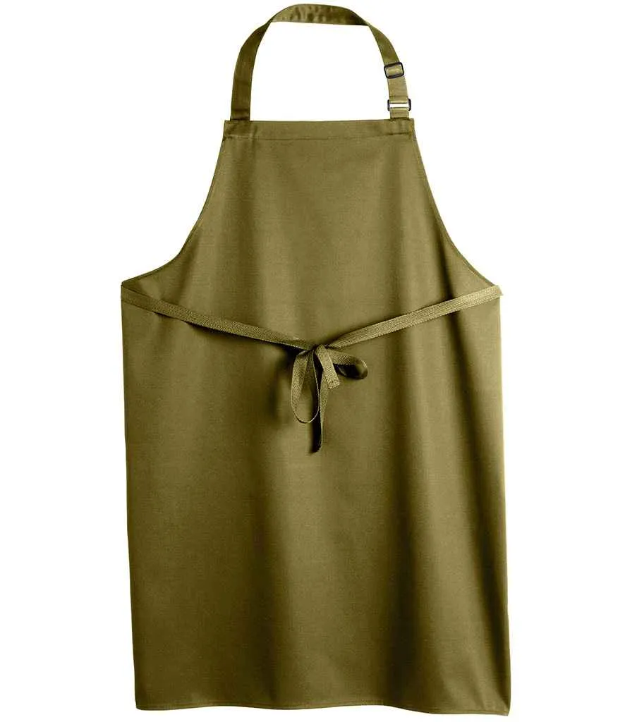 Dennys Polyester Bib Apron | Olive Green