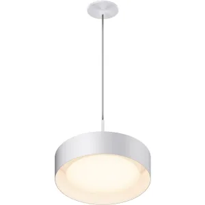 Echo 13 in. LED Pendant Light White finish