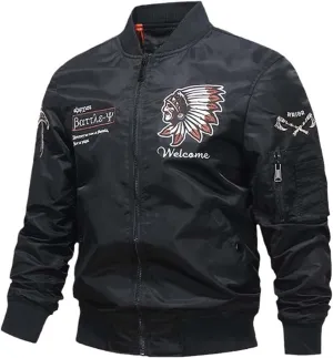 Embroidery Jacket Men Spring Nylon Trendy Streetwear Chic Coat Baseball Jackets Man Cargo Male Clothing Varsity