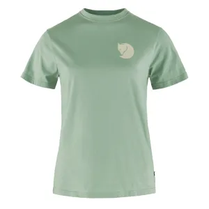 Fjallraven Womens Fox Boxy Logo Tee Misty Green