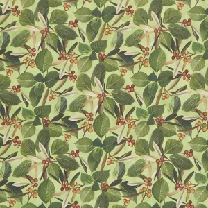 Harlow - Leaves and Berries Green Multi Digitally Printed Yardage