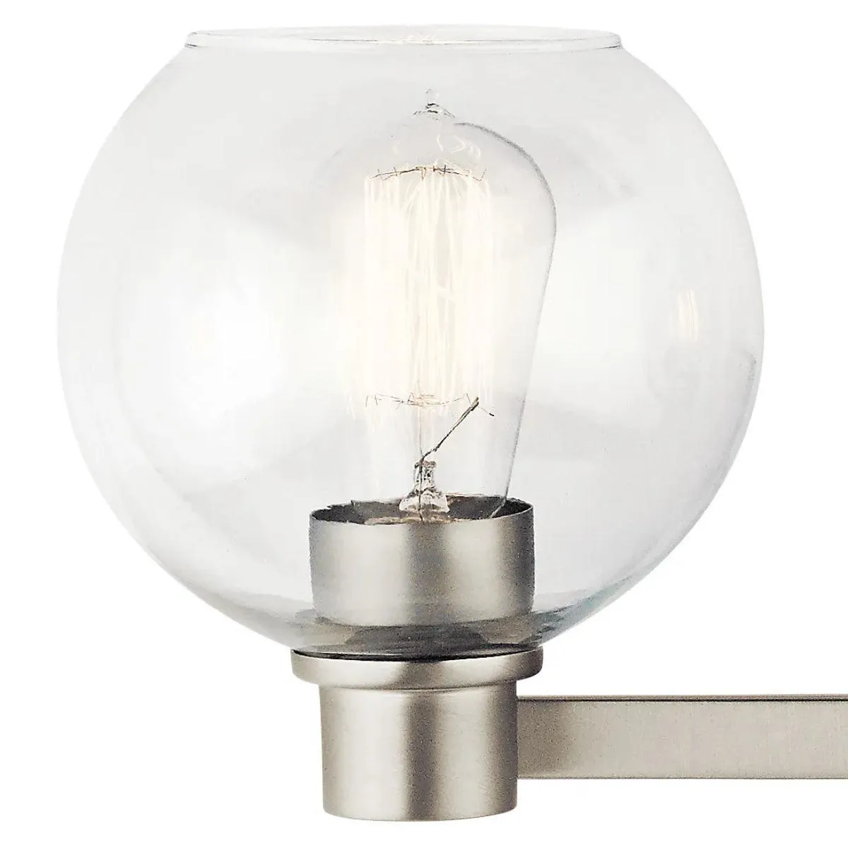 Harmony 25 In 3-Light Bathroom Vanity Light, Brushed Nickel Finish