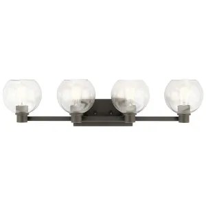 Harmony 34 In 4-Light Bathroom Vanity Light, Bronze Finish