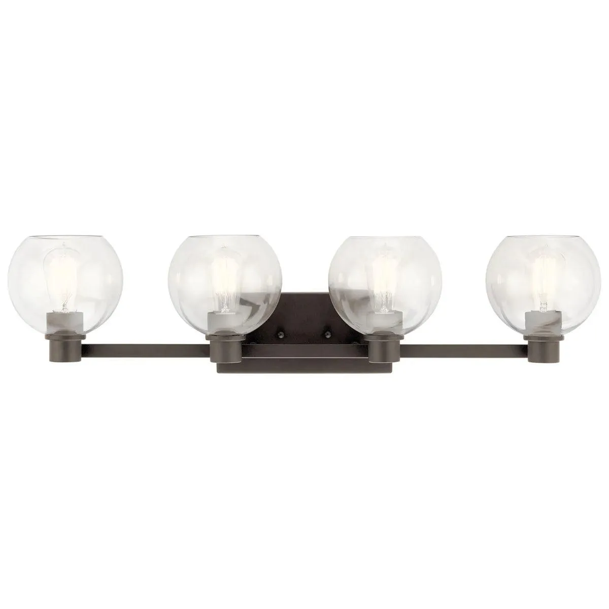 Harmony 34 In 4-Light Bathroom Vanity Light, Bronze Finish