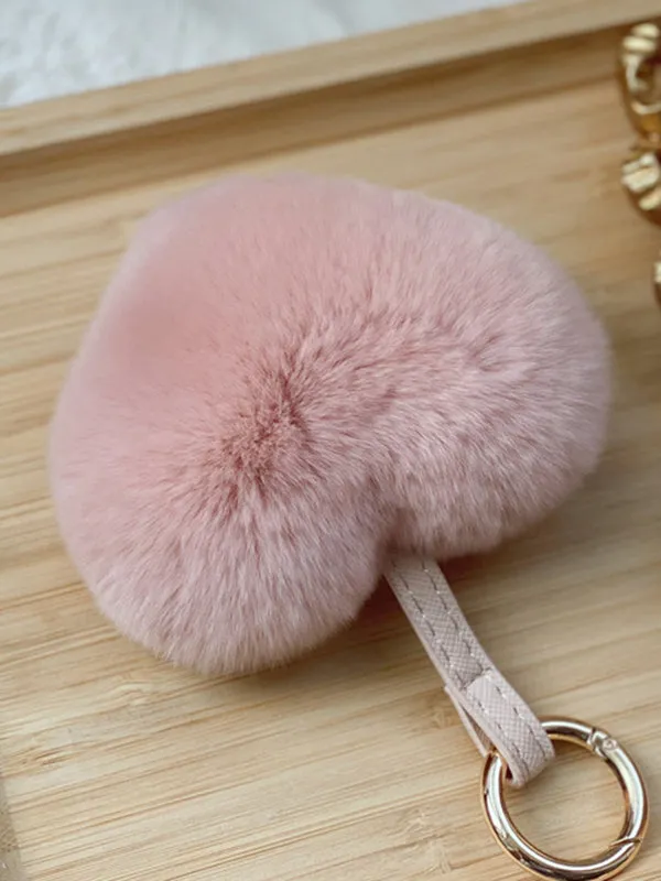 Heart Shape Keychain Bag Charm