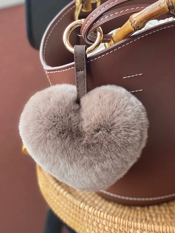 Heart Shape Keychain Bag Charm