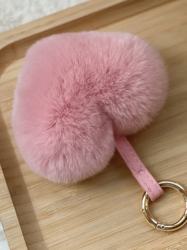 Heart Shape Keychain Bag Charm