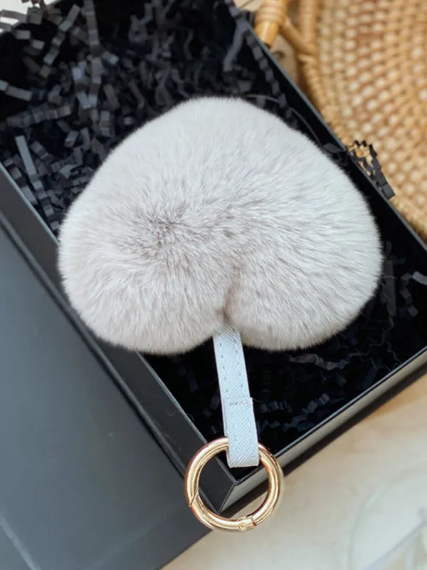 Heart Shape Keychain Bag Charm