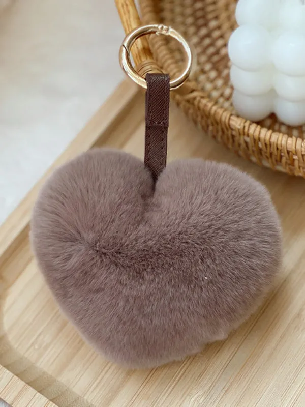 Heart Shape Keychain Bag Charm