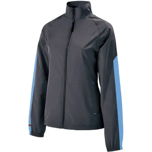 Holloway Women's Carbon/University Blue Bionic Jacket