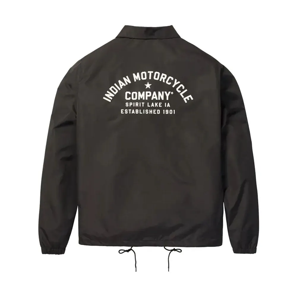 Indian Motorcycle  Mens Burlington Jacket Warm Comfortable Durable Fabric Black