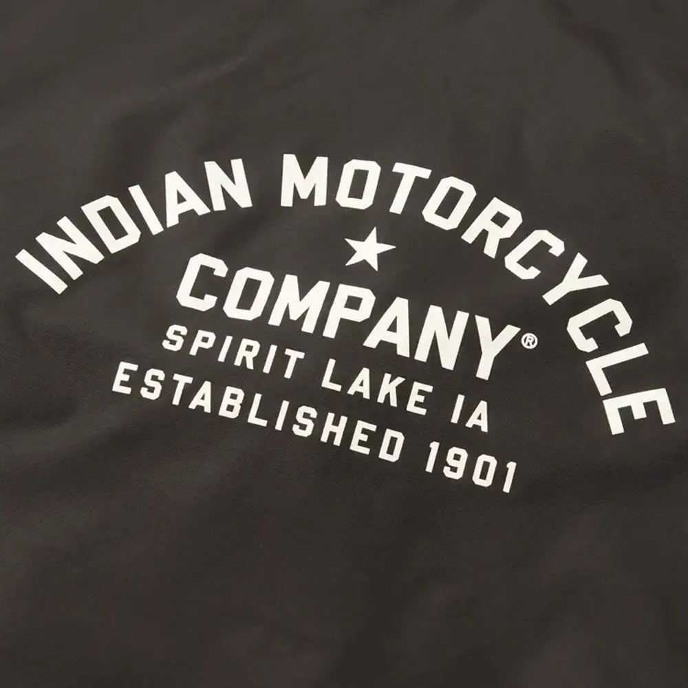 Indian Motorcycle  Mens Burlington Jacket Warm Comfortable Durable Fabric Black