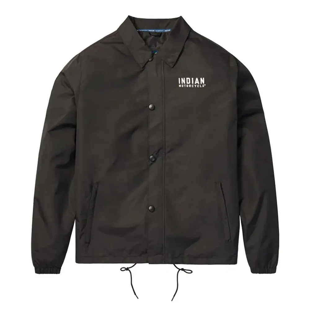 Indian Motorcycle  Mens Burlington Jacket Warm Comfortable Durable Fabric Black