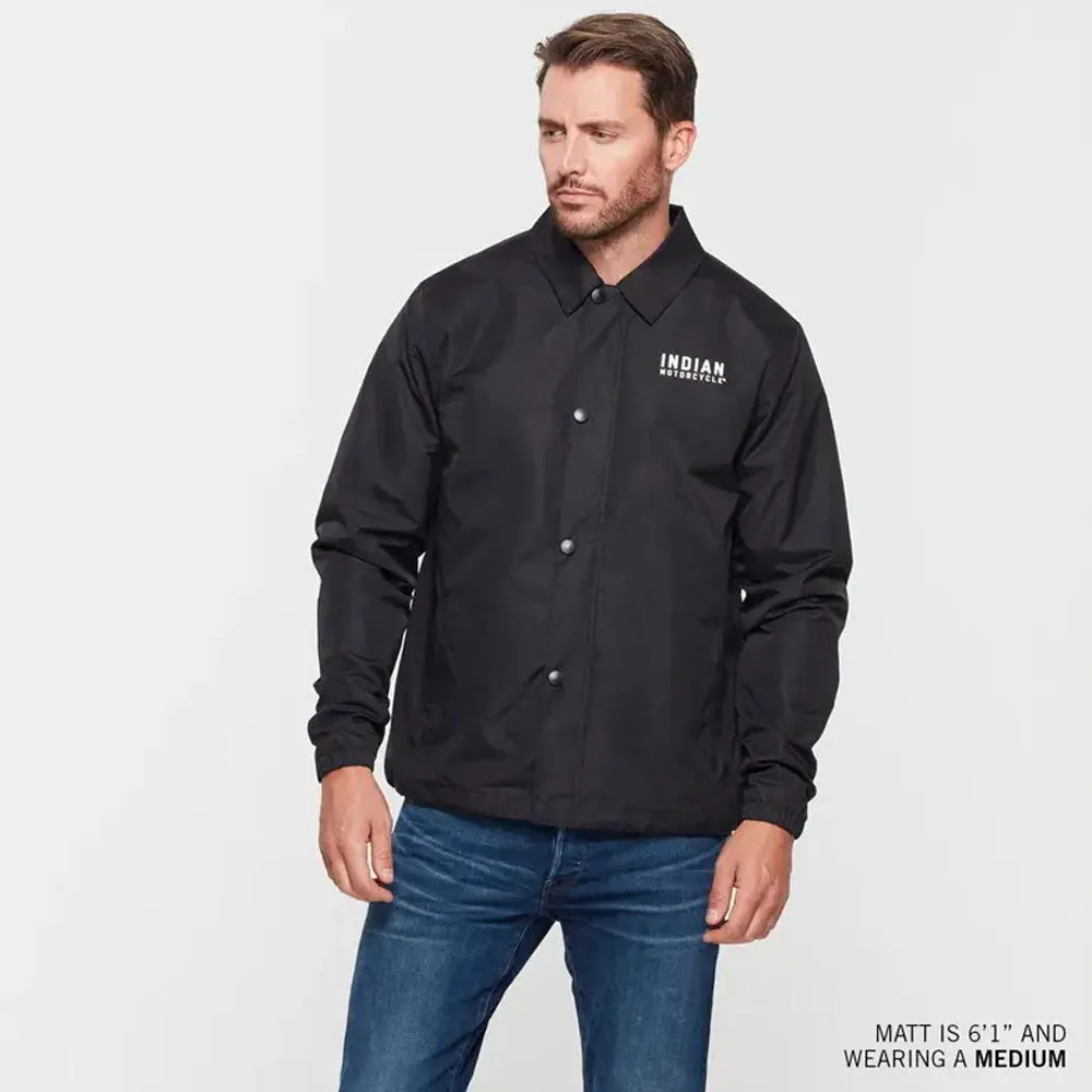Indian Motorcycle  Mens Burlington Jacket Warm Comfortable Durable Fabric Black