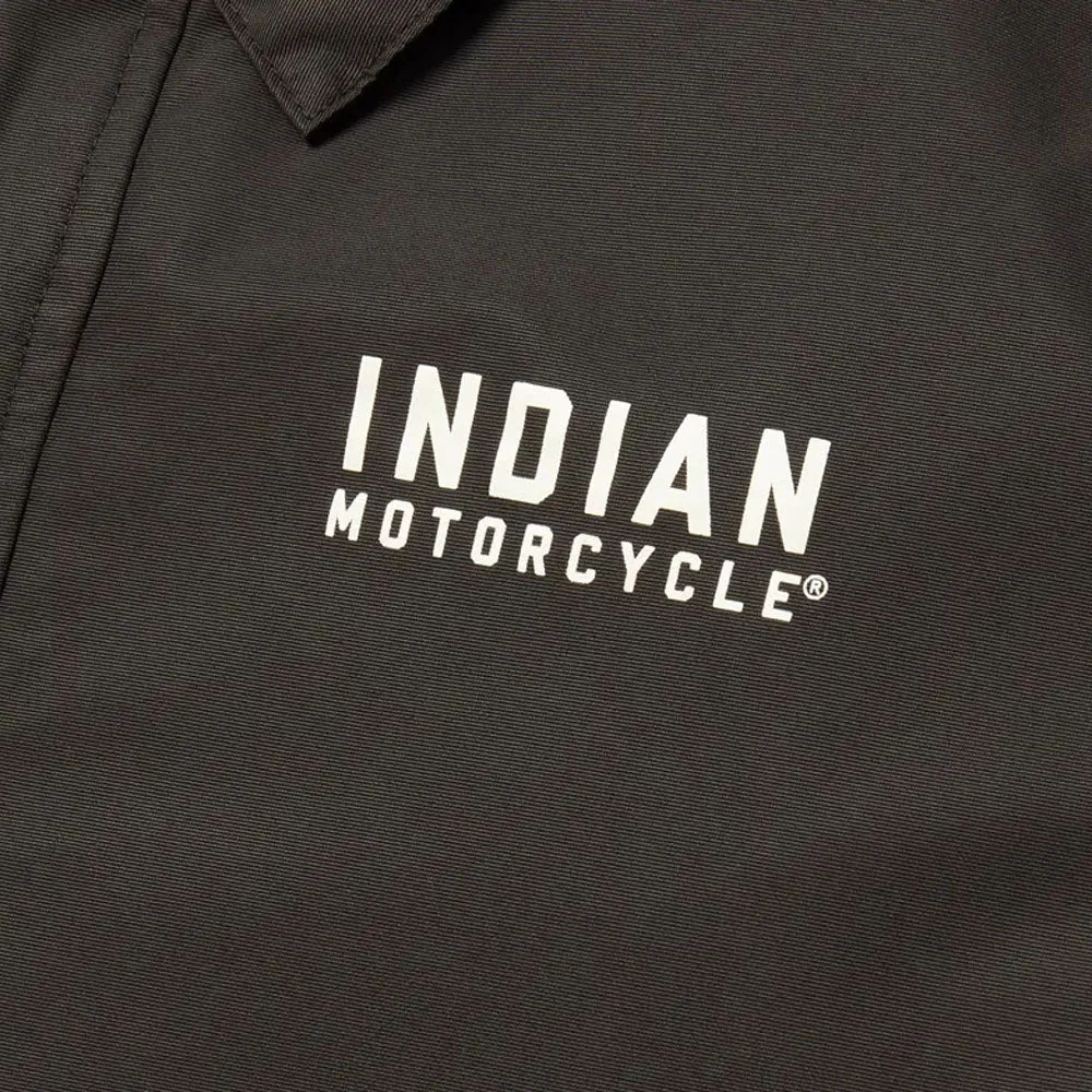 Indian Motorcycle  Mens Burlington Jacket Warm Comfortable Durable Fabric Black