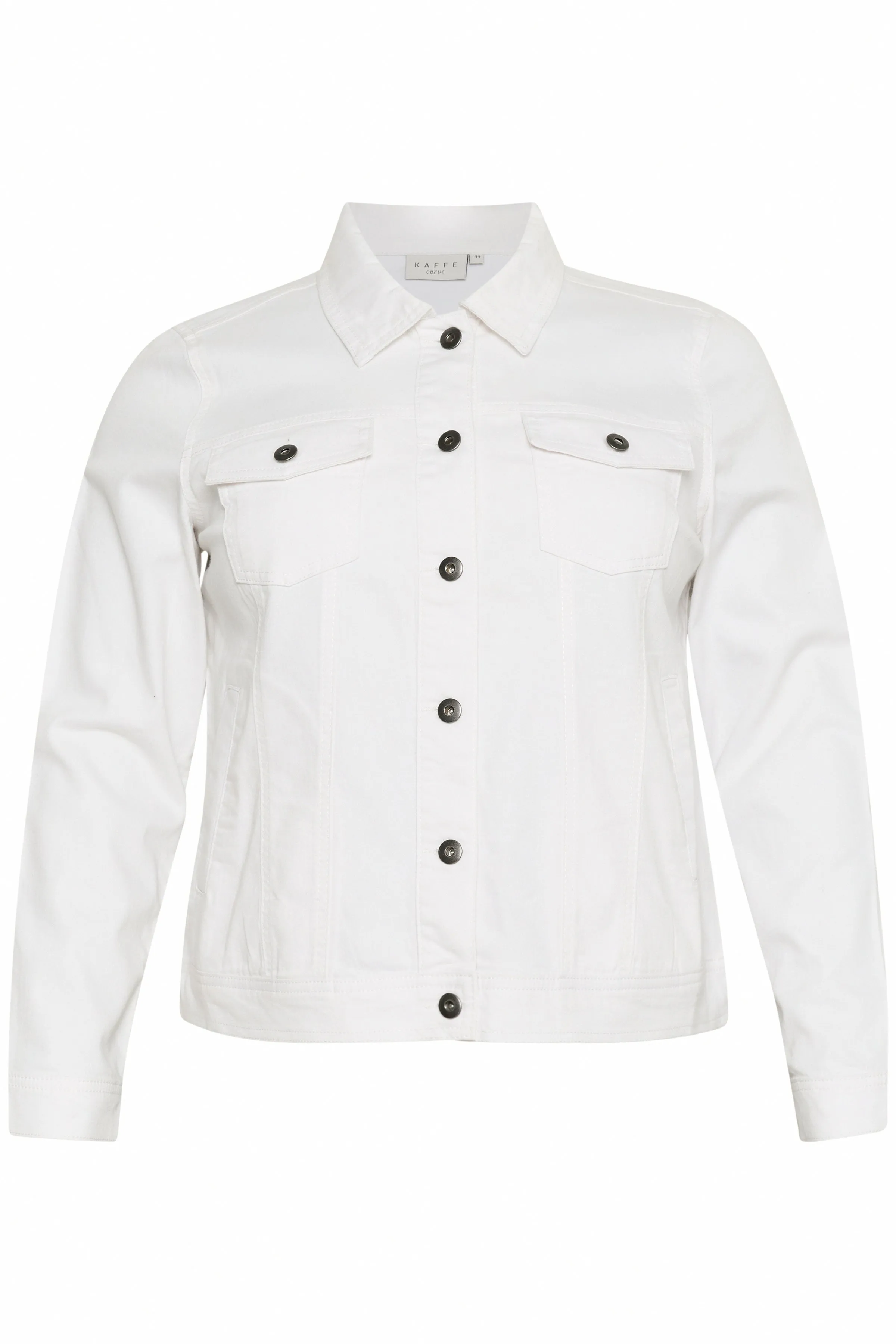 Kaffe Curve White Denim Jacket