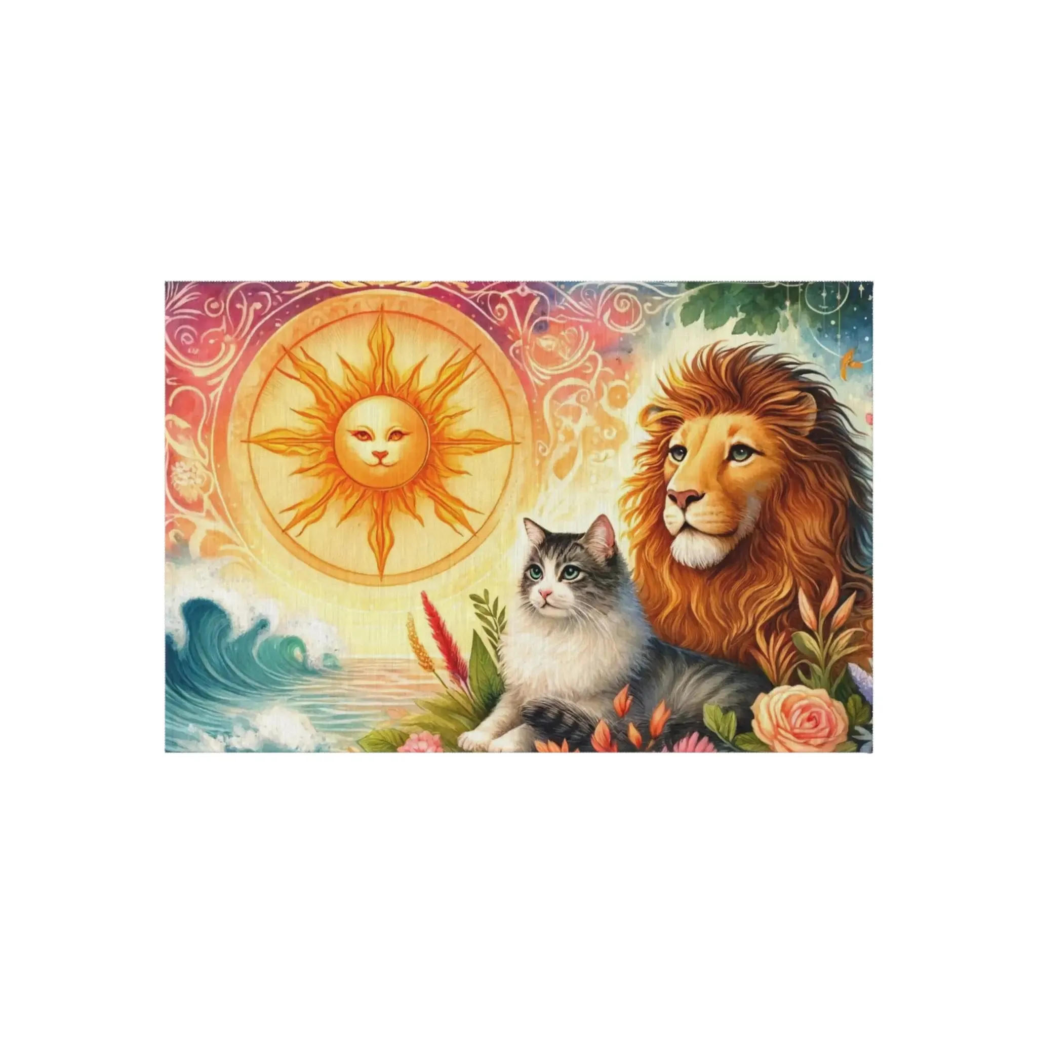 Leo Zodiac - Cat Lover - Indoor/Outdoor Rug