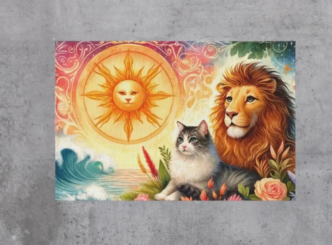 Leo Zodiac - Cat Lover - Indoor/Outdoor Rug