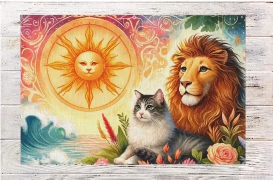 Leo Zodiac - Cat Lover - Indoor/Outdoor Rug