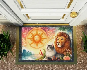 Leo Zodiac - Cat Lover - Indoor/Outdoor Rug