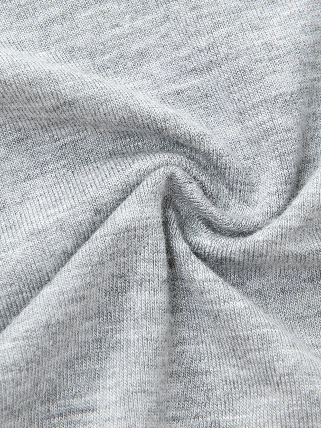 Letter & Heart Tape Double-layers Pure Cotton Panty Light Grey