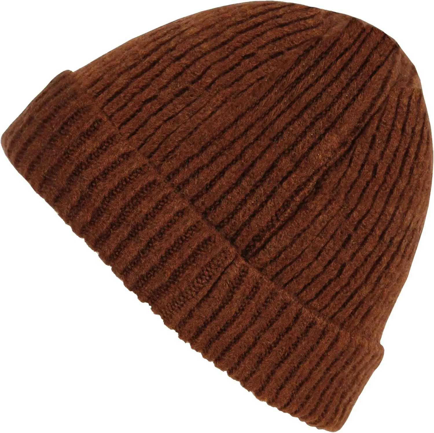 Lilax Rib Knit Women and Men's Beanie, Soft and Warm Cuff Winter Beanie Hat