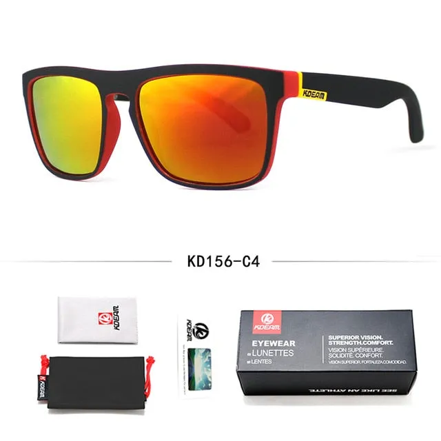 Men's Polarized All-Fit Mirror Classic Design Sunglass Brand Box