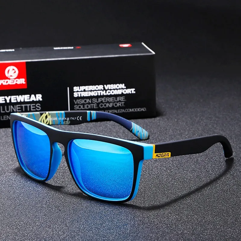 Men's Polarized All-Fit Mirror Classic Design Sunglass Brand Box